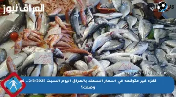 قفزة غير متوقعة في أسعار السمك بالعراق اليوم السبت 2/8/2025.. كم وصلت؟